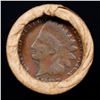 Image 2 : Mixed small cents 1c orig shotgun roll, 1918-S Wheat Cent, 1887 Indian Cent other end, Brinks Wrappe