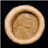 Image 3 : Mixed small cents 1c orig shotgun roll, 1918-S Wheat Cent, 1887 Indian Cent other end, Brinks Wrappe