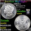 Image 1 : ***Auction Highlight*** 1883-s Morgan Dollar $1 Graded Choice Unc By USCG (fc)