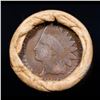 Image 2 : Mixed small cents 1c orig shotgun roll, 1919-D Wheat Cent, 1890 Indian Cent other end, Brinks Wrappe