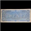 Image 2 : 1864 $20 Confederate Note, T67 Grades Select CU