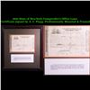 ***Auction Highlight*** 1842 State of New-York Comptroller's Office Loan Certificate signed by A. C.
