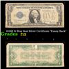 1928B $1 Blue Seal Silver Certificate "Funny Back" Grades f, fine