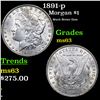 Image 1 : 1891-p Morgan Dollar $1 Grades Select Unc