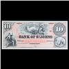 Image 2 : Proof 1859 $10 Bank of St. Johns Jacksonville Note - Obverse BEP Intaglio Souvenir Card SO-22, FUN '