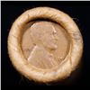Image 3 : Mixed small cents 1c orig shotgun roll, 1918-D Wheat Cent, 1887 Indian Cent other end, Brinks Wrappe