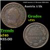 1781B Austria 1/2 Kreuzer KM-2053 Grades vf++