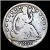 Image 2 : 1858-s Seated Half Dollar 50c Grades vg+