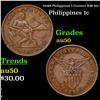1918S Philippines 1 Centavo KM-163 Grades AU, Almost Unc