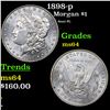 Image 1 : 1898-p Morgan Dollar $1 Grades Choice Unc