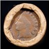 Image 2 : Mixed small cents 1c orig shotgun roll, 1919-S Wheat Cent, 1897 Indian Cent other end, Brinks Wrappe