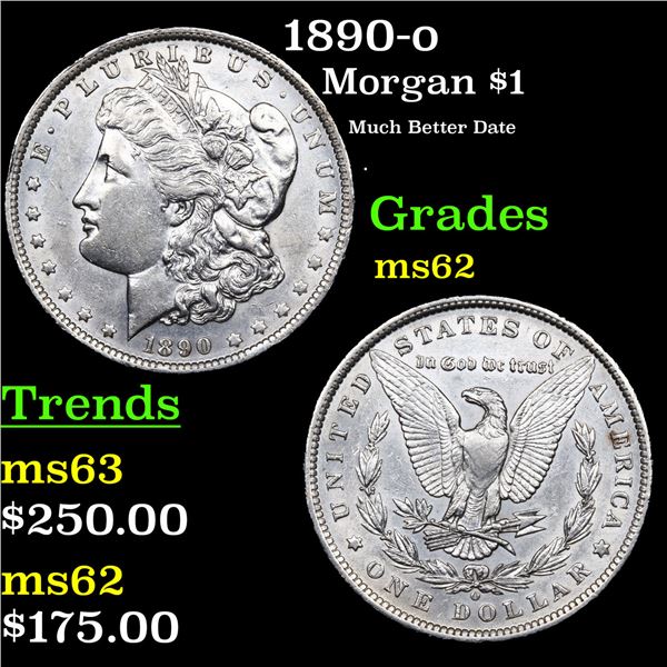 1890-o Morgan Dollar $1 Grades Select Unc