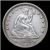 Image 2 : ***Auction Highlight*** 1873 Arrows Seated Liberty Quarter 25c Grades Choice AU/BU Slider BY SEGS (f