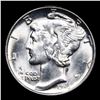 Image 2 : 1943-p Mercury Dime 10c Grades GEM++ Unc