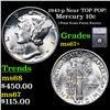 Image 1 : ***Auction Highlight*** 1943-p Mercury Dime Near TOP POP! 10c Grades GEM++ FSB BY SEGS (fc)