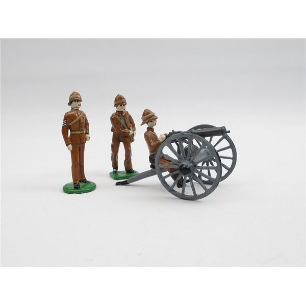 "MAXIM GUN AND CREW" FIGURINE LOT