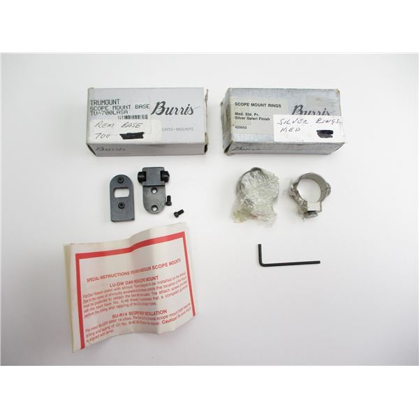 BURRIS SCOPE RINGS & BASES