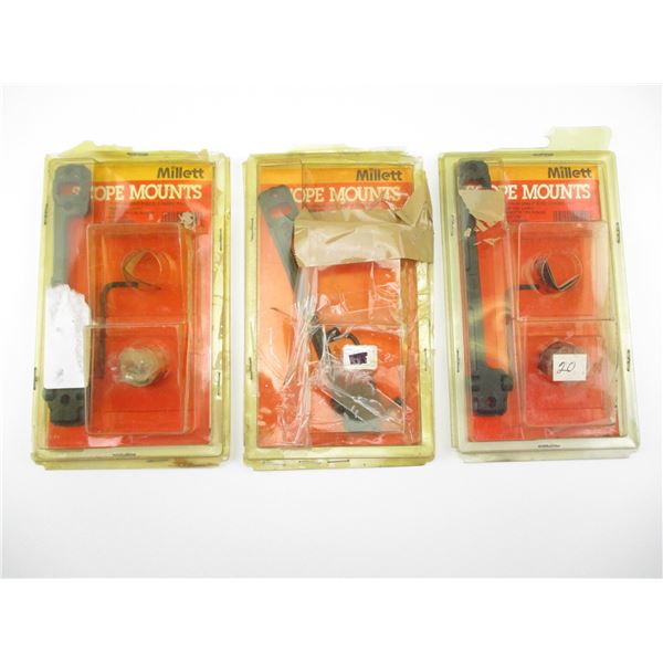 MILLETT 1 PIECE SCOPE BASES