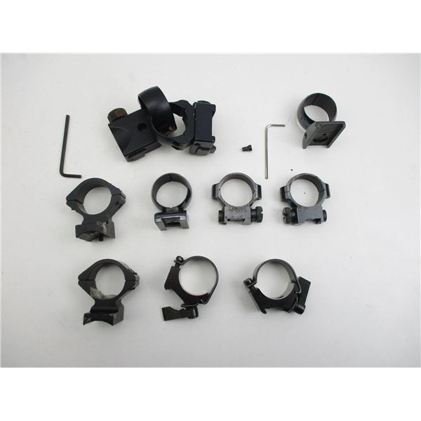 ASSORTED 1" SCOPE RINGS