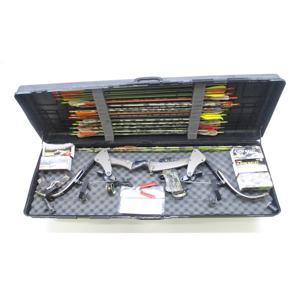UNKNOWN COMPOUND BOW & ARROWS ETC