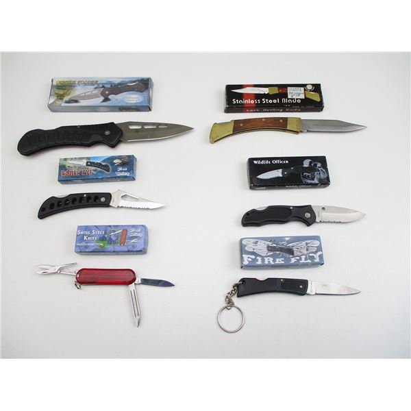 ASSORTED FOLDING KNIVES