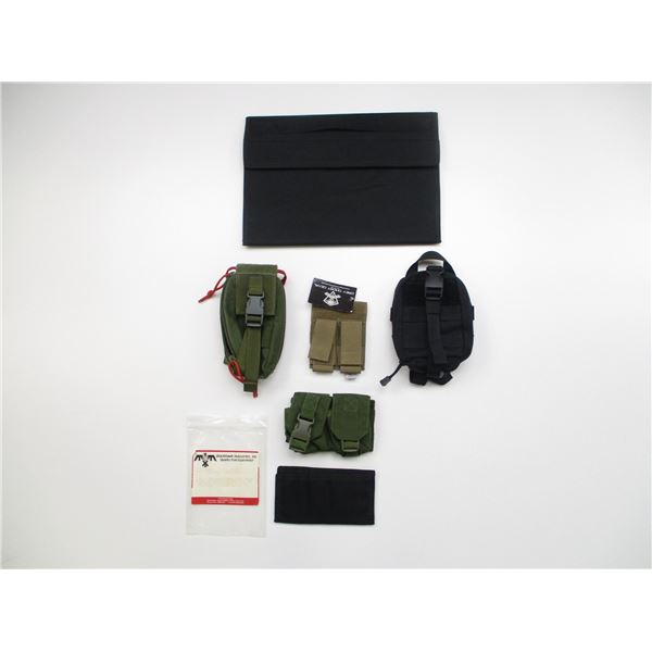ASSORTED COMMERCIAL POUCHES ETC