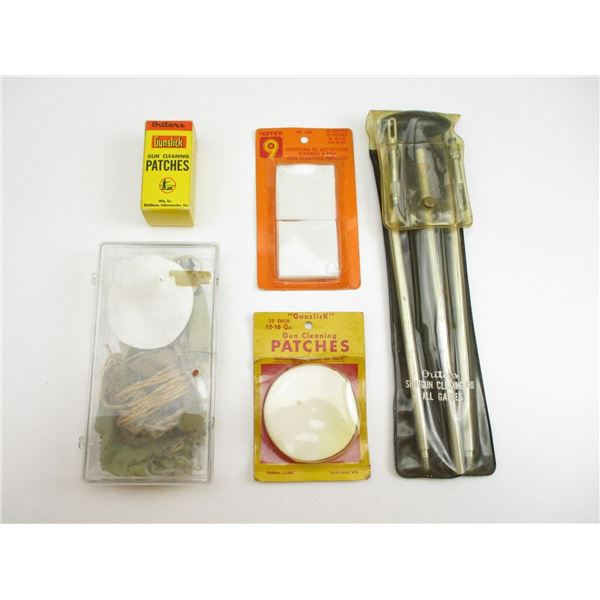 ASSORTED GUN CLEANING ACCESSORIES