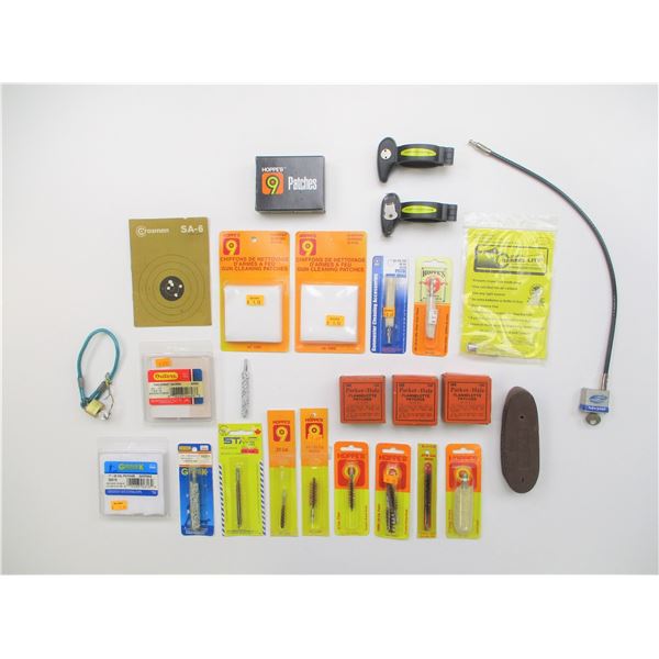 ASSORTED GUN CLEANING BRUSHES ETC