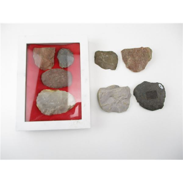 INDIAN STYLE STONE HIDE SCRAPERS