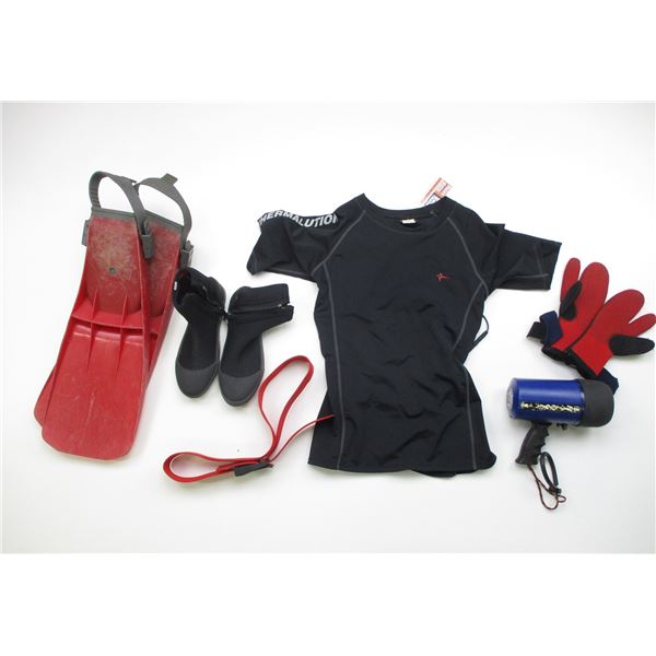 ASSORTED SCUBA DIVING GEAR