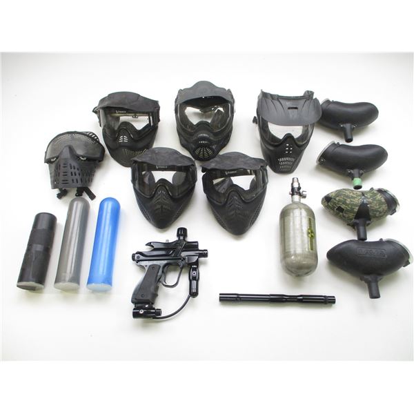 ASSORTED PAINTBALL GEAR