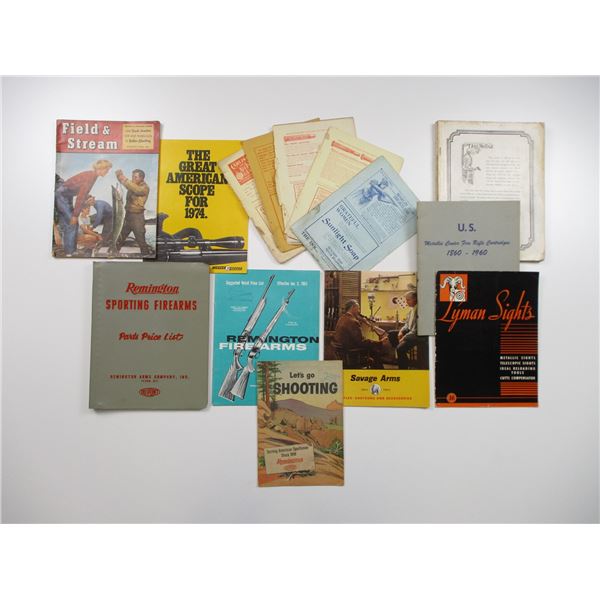 ASSORTED VINTAGE GUN BOOKLETS LOT