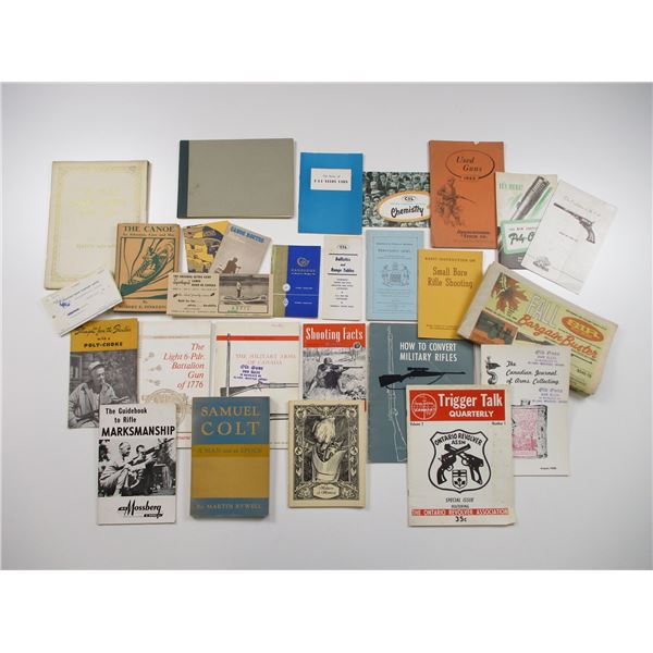 ASSORTED PISTOL / RIFLE / GUN PARTS BOOKS, PAMPHLETS, MAGAZINES, ETC. LOT