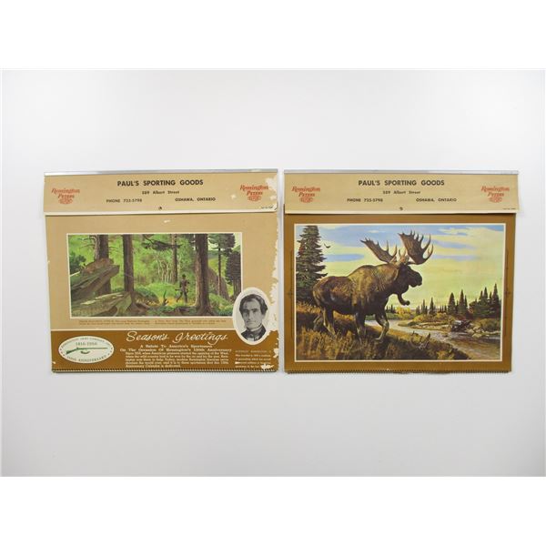 REMINGTON VINTAGE CALENDARS LOT