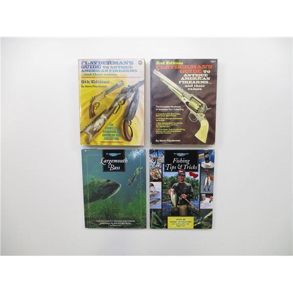 ASSORTED GUNS AND FISHING BOOKS LOT