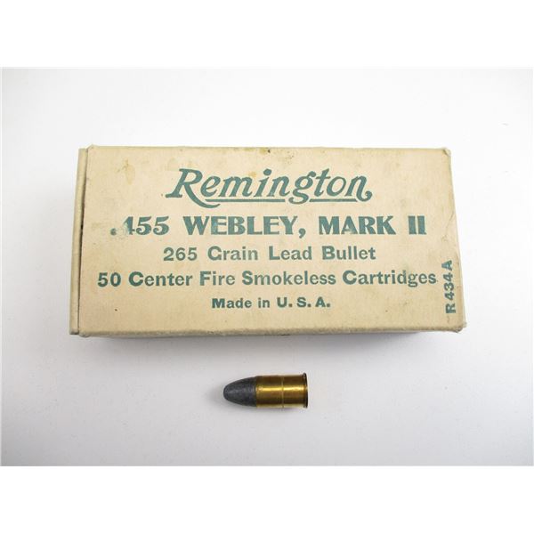 COLLECTIBLE REMINGTON .455 WEBLEY AMMO