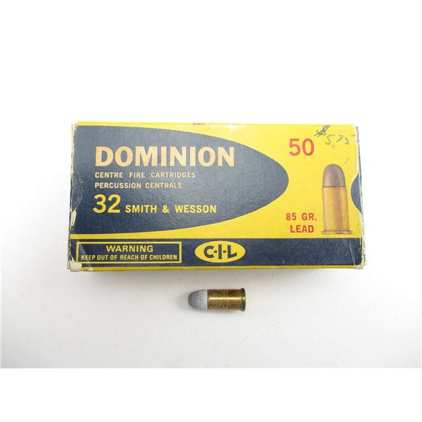 COLLECTIBLE DOMINION .32 S&W AMMO