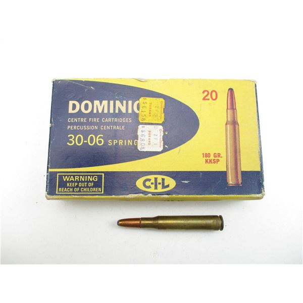 COLLECTIBLE DOMINION .30-06 SPRG AMMO