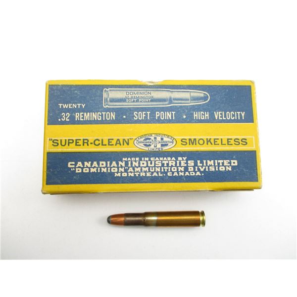 COLLECTIBLE DOMINION .32 REM AMMO