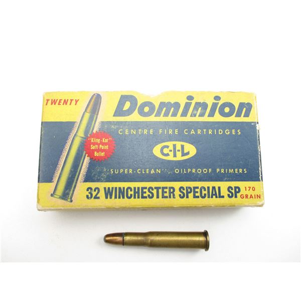 COLLECTIBLE DOMINION .32 WIN SPECIAL AMMO