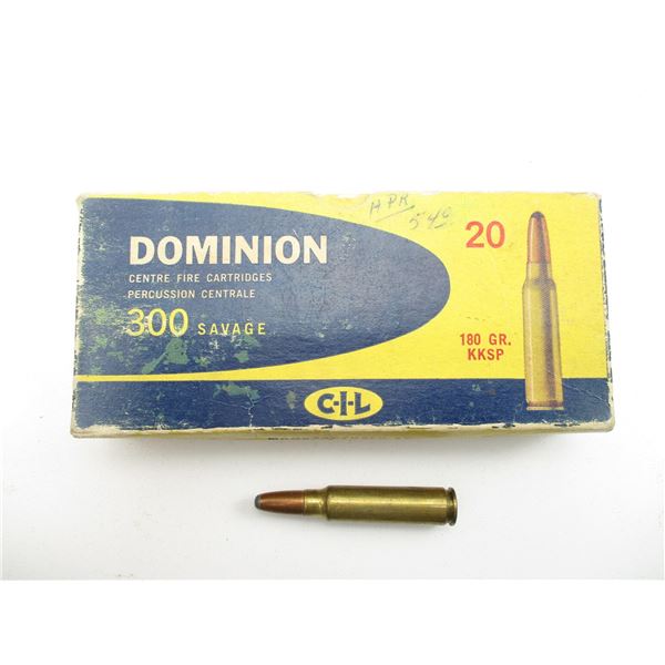 COLLECTIBLE DOMINION .300 SAVAGE AMMO