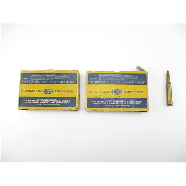 COLLECTIBLE CIL DOMINION .270 WIN AMMO