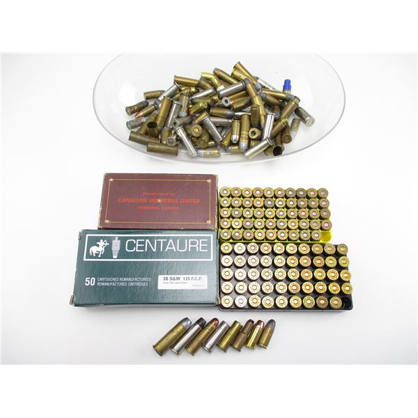 RELOADED ASSORTED PISTOL AMMO LOT