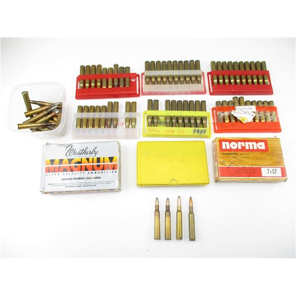 RELOADED ASSORTED RIFLE AMMO LOT