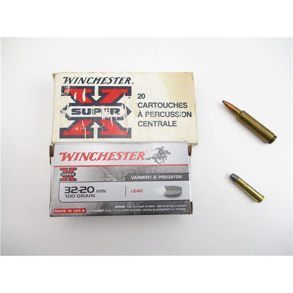 ASSORTED .32-20 WIN AND .284 WIN AMMO