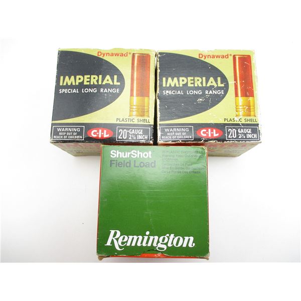 ASSORTED 20 GAUGE SHOTSHELLS LOT