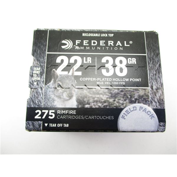 FEDERAL .22 LONG RIFLE AMMO