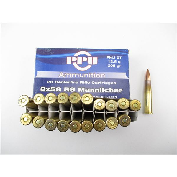 PPU 8X56RS MANNLICHER AMMO