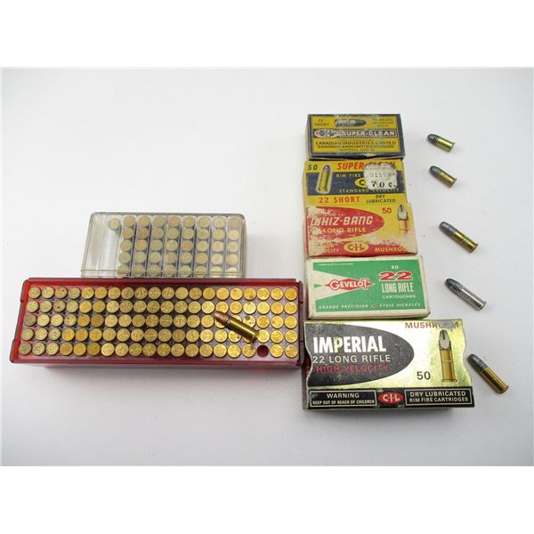 ASSORTED .22 LONG RIFLE AMMO