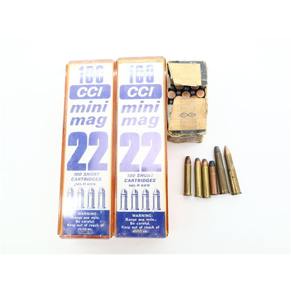 ASSORTED .22 SHORT, .22 WRF, .22 HORNET, ETC., LOT